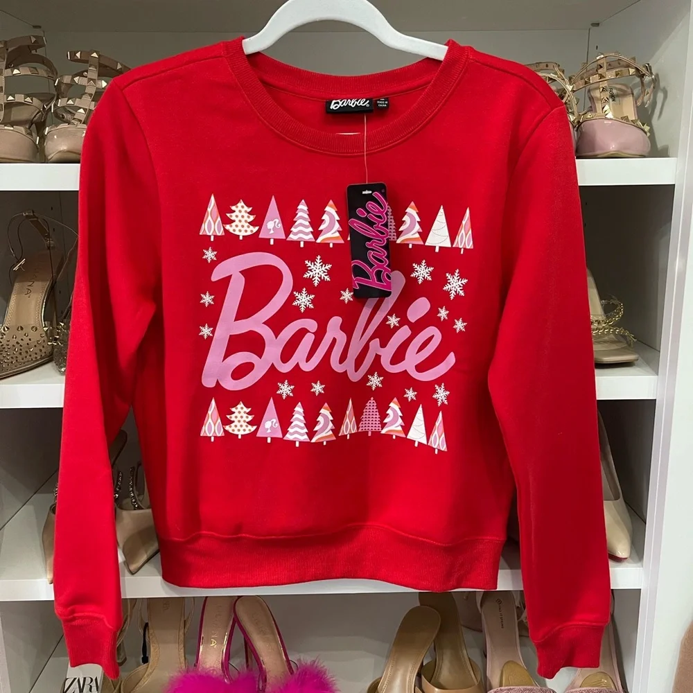 NEW Barbie Winter/Holiday Sweater Size S/M/L - Picture 4 of 7